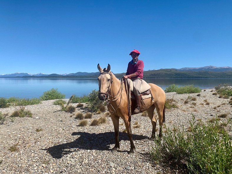 Aluguel por temporada Bariloche frente ao lago Dina Huapi