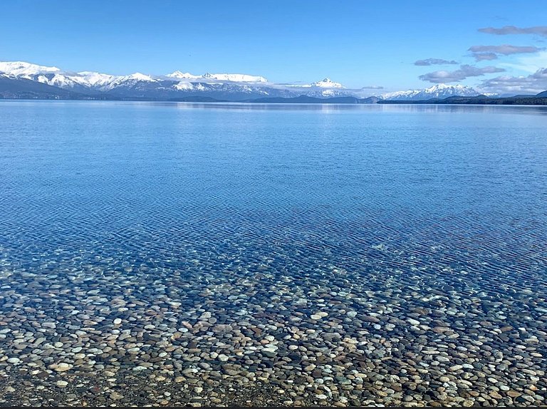 Flat com vista para o lago Aluguel Bariloche Dina Huapi